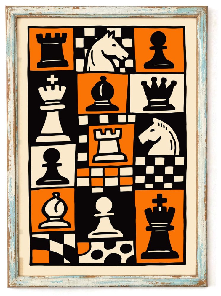 Chess Strategy Wall Art Poster