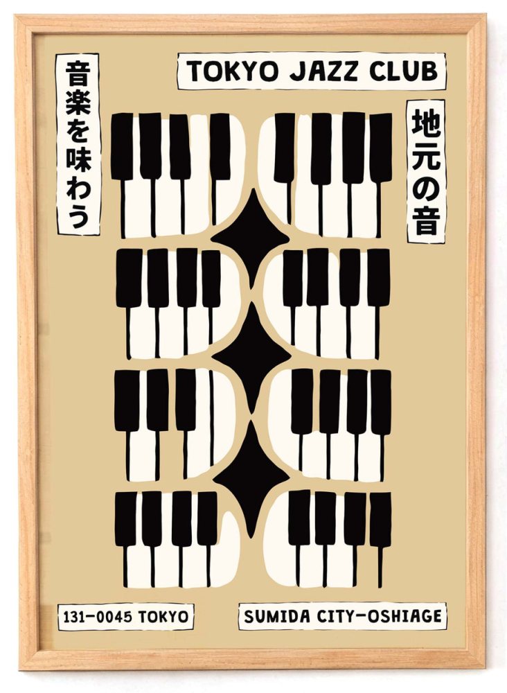 Tokyo Jazz Club Music Poster Art Print