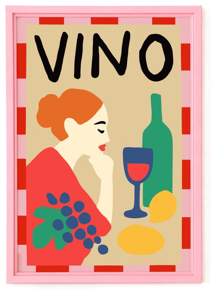 Vino Wine Wall Poster