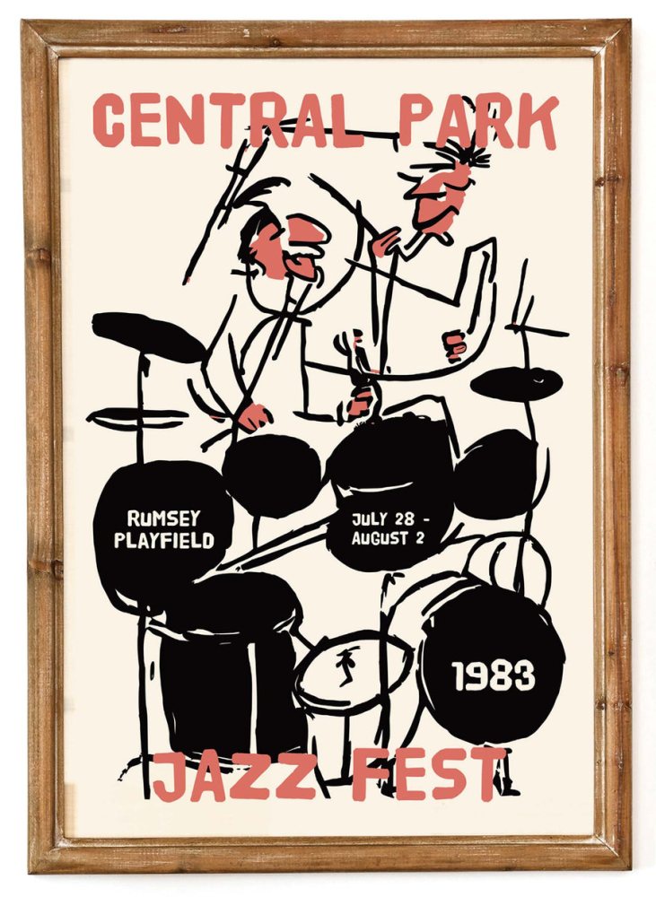 Central Park Jazz 1983 Poster