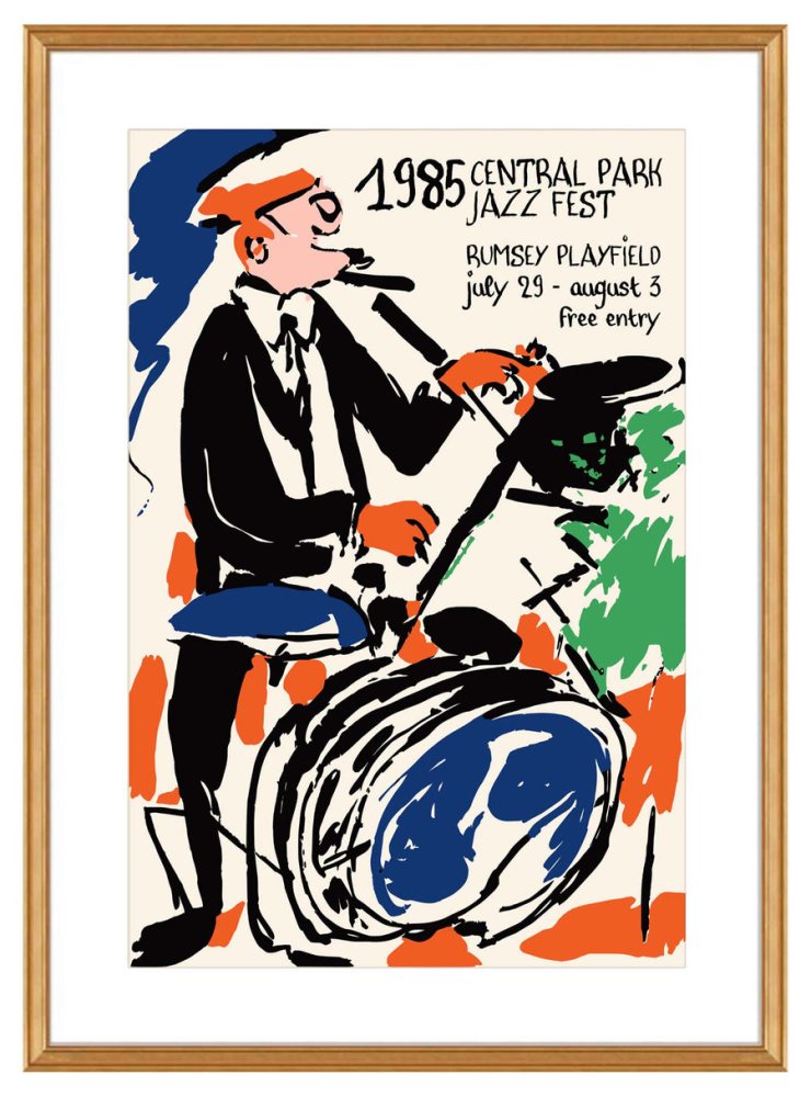Central Park Jazz 1985 Poster