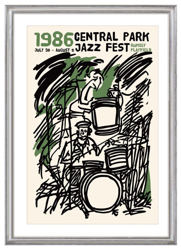 1986 Central Park Jazz Festival Poster