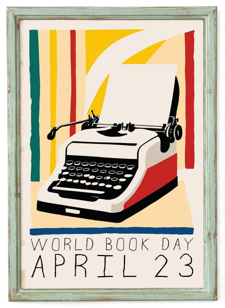 Vintage Typewriter Poster