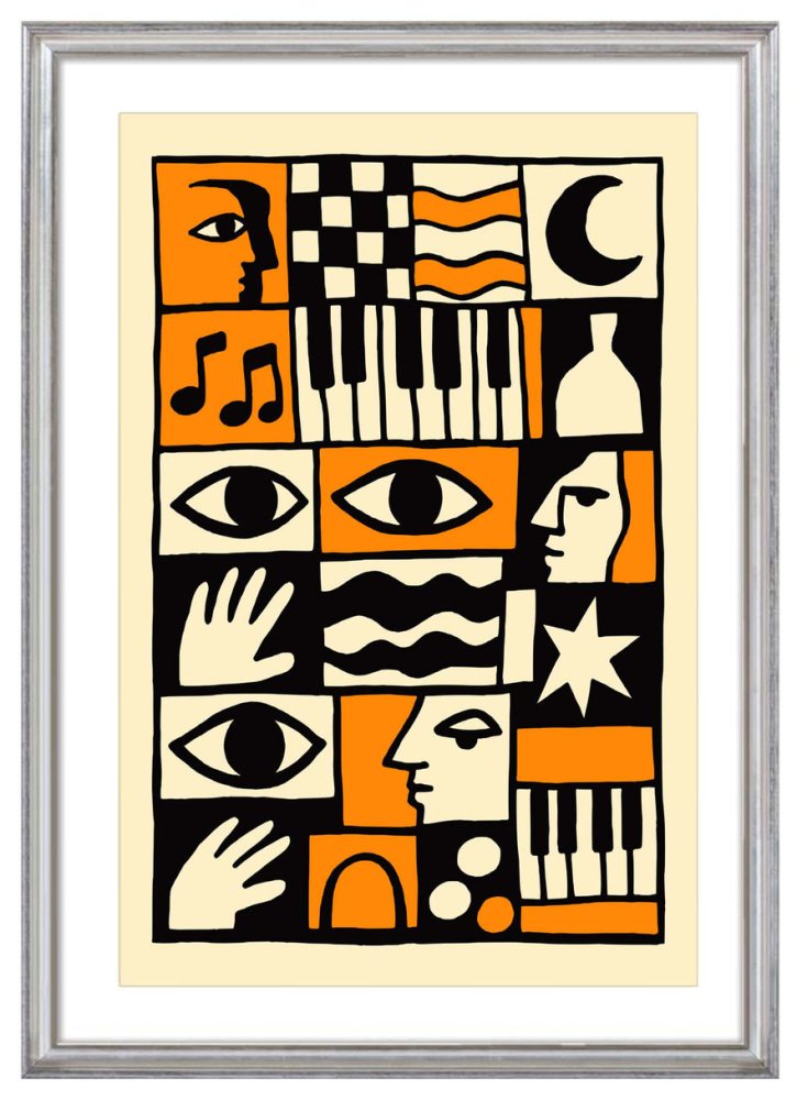 Abstract Jazz Art Print