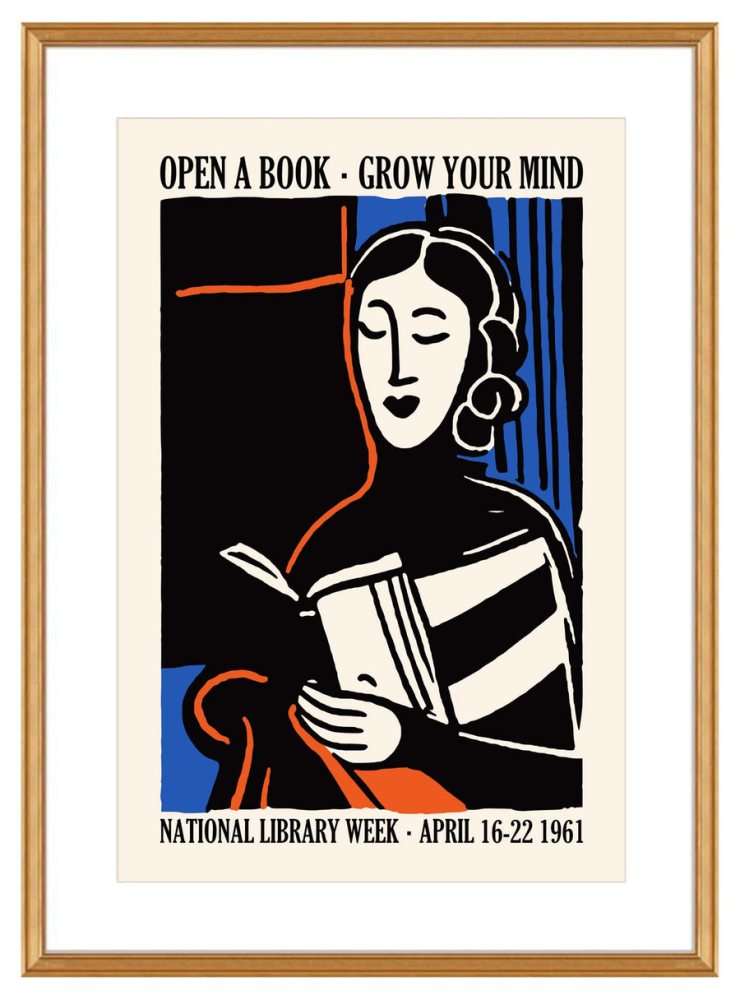 Library Week Reading Poster Wall Art