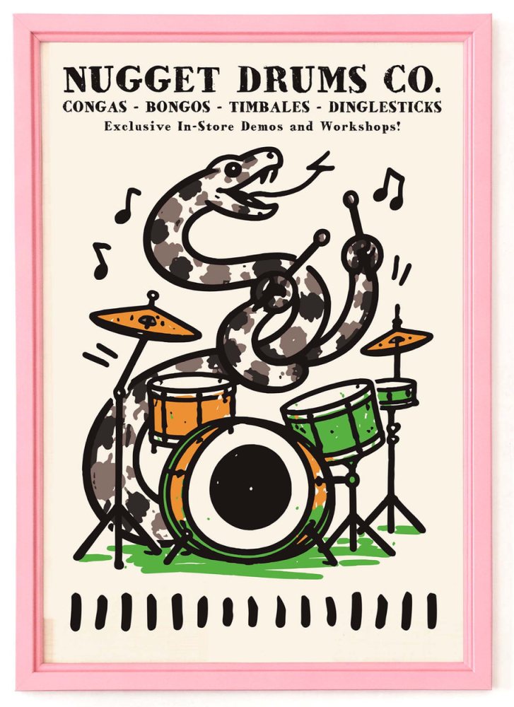 Groove Snake Drum Poster