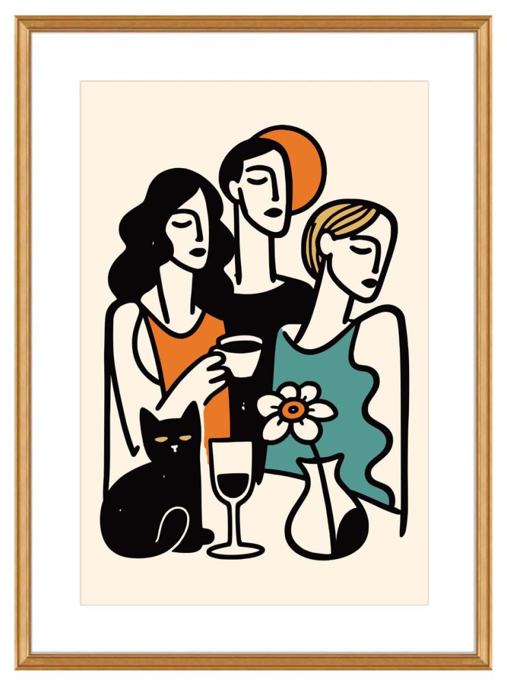 Chic Girls Night Wall Art