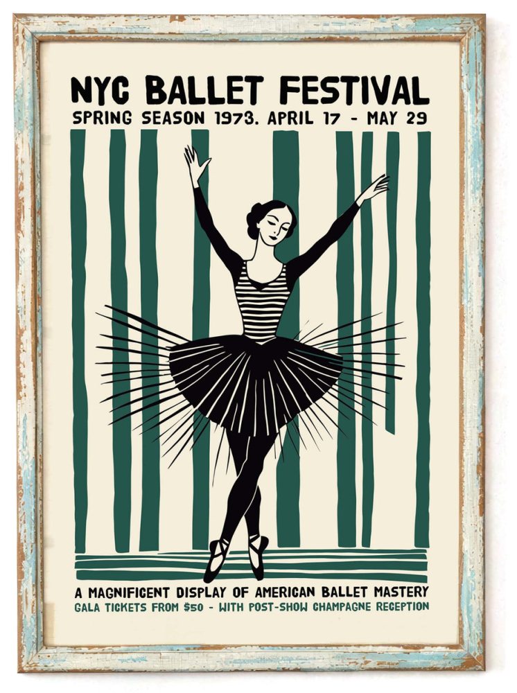 Elegant Ballet Dancer Poster