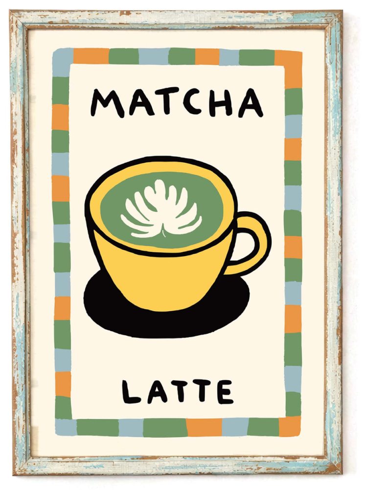 Matcha Latte Aesthetic Poster