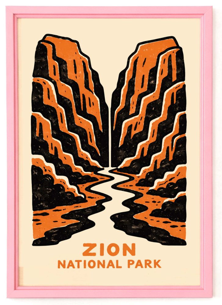 Zion National Park Poster Print