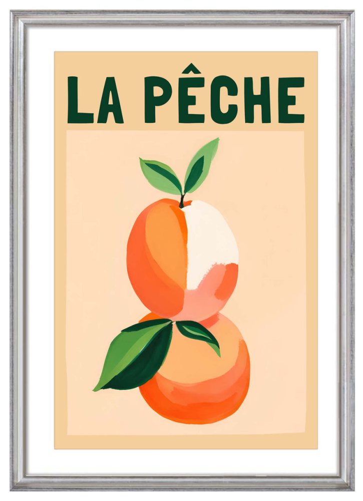 La Peche Fruit Poster