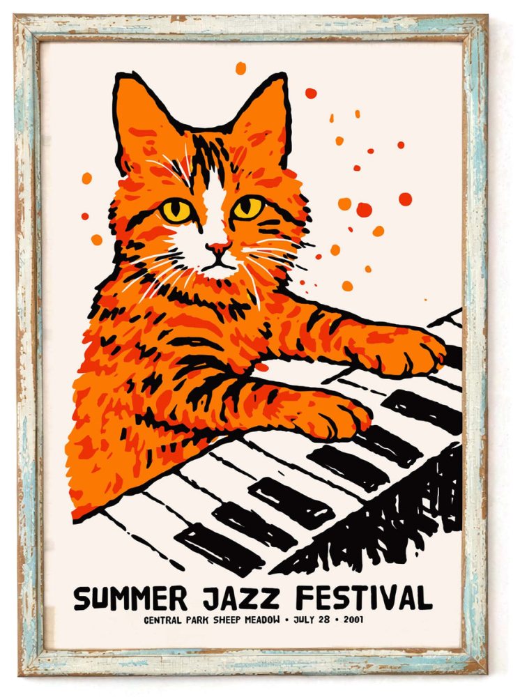 Summer Jazz Festival Poster Print