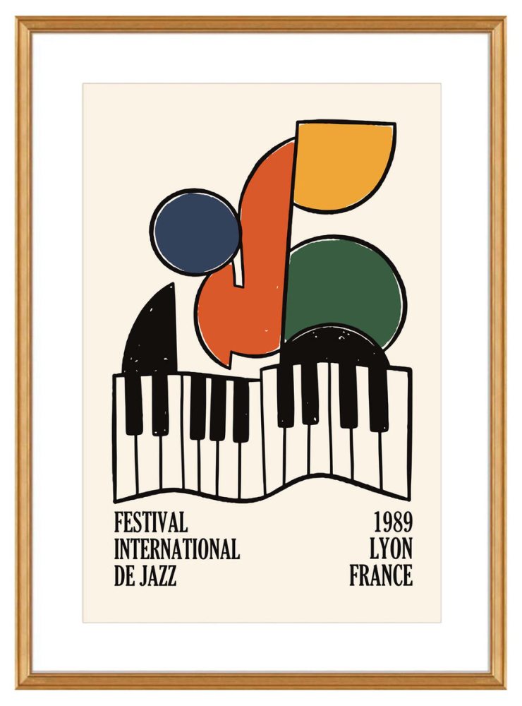 Lyon Jazz Festival 1989 Poster Print