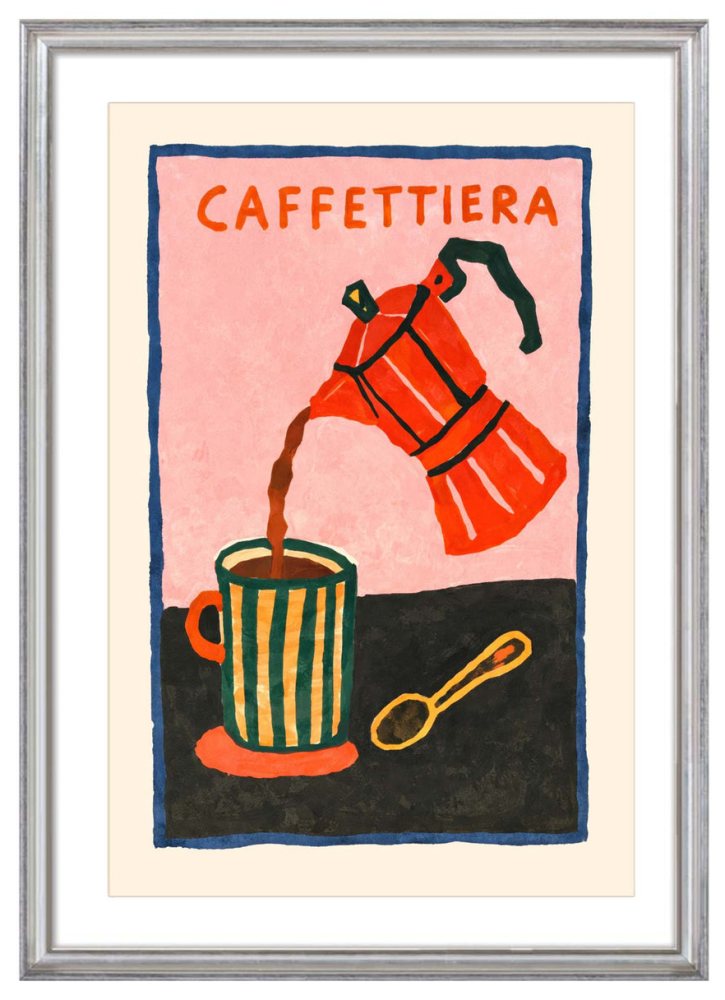 Caffettiera Coffee Maker Wall Print