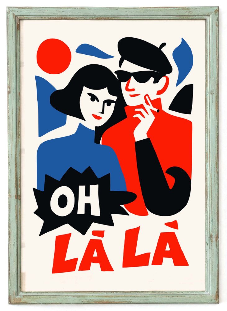 Oh La La Paris Poster