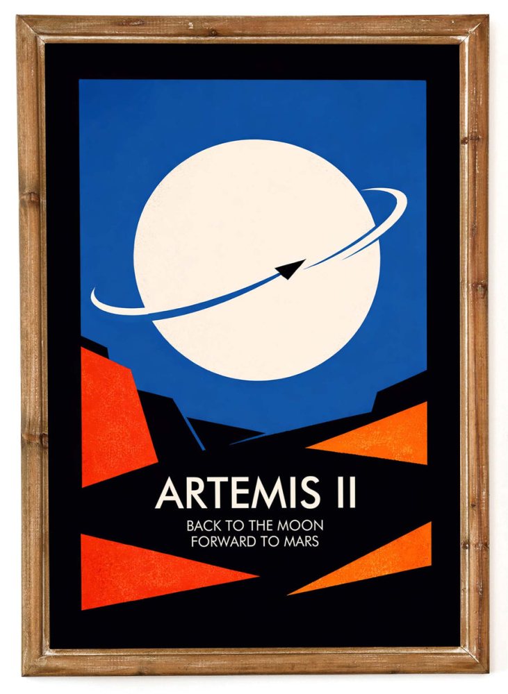 Artemis II Moon Mission Poster