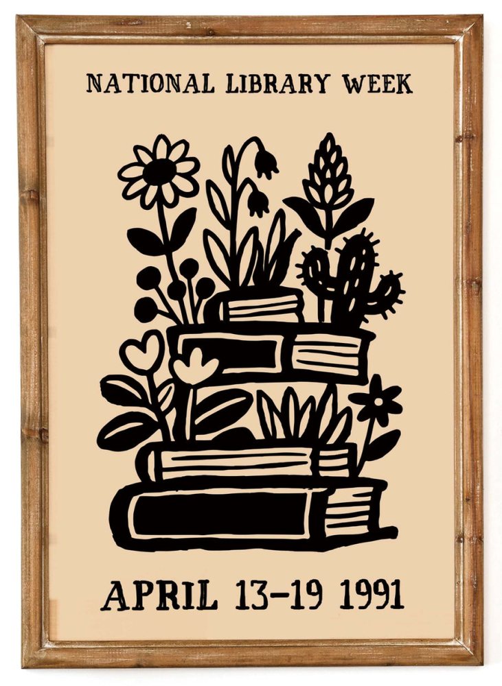 National Library Week Books Poster