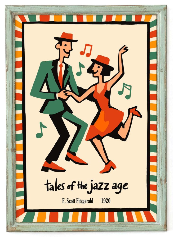 Jazz Age Dance Couple Print