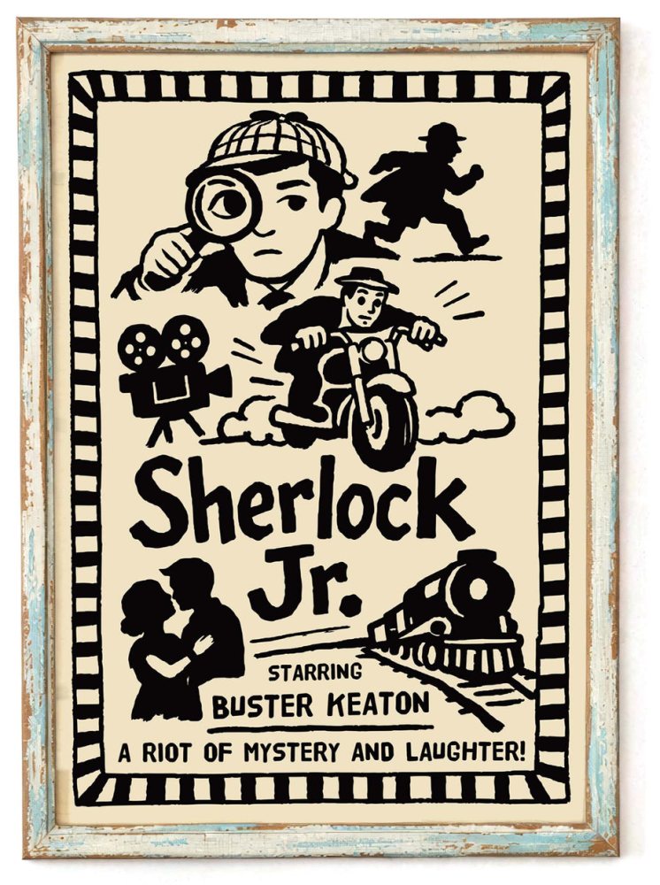 Sherlock Jr Silent Film Poster