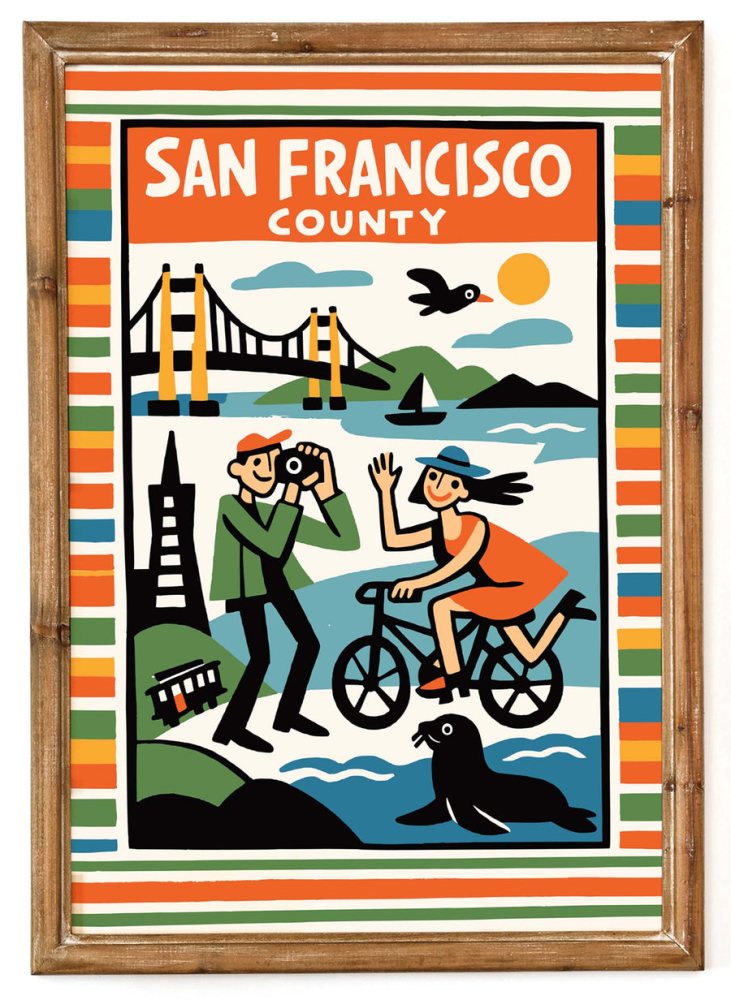 San Francisco County Travel Poster