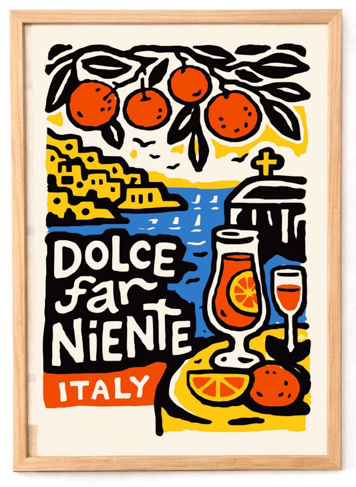 Dolce Far Niente Italy Poster
