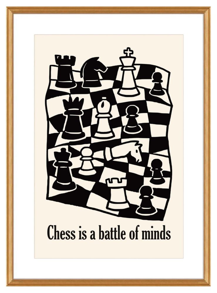 Chess Battle Poster Print