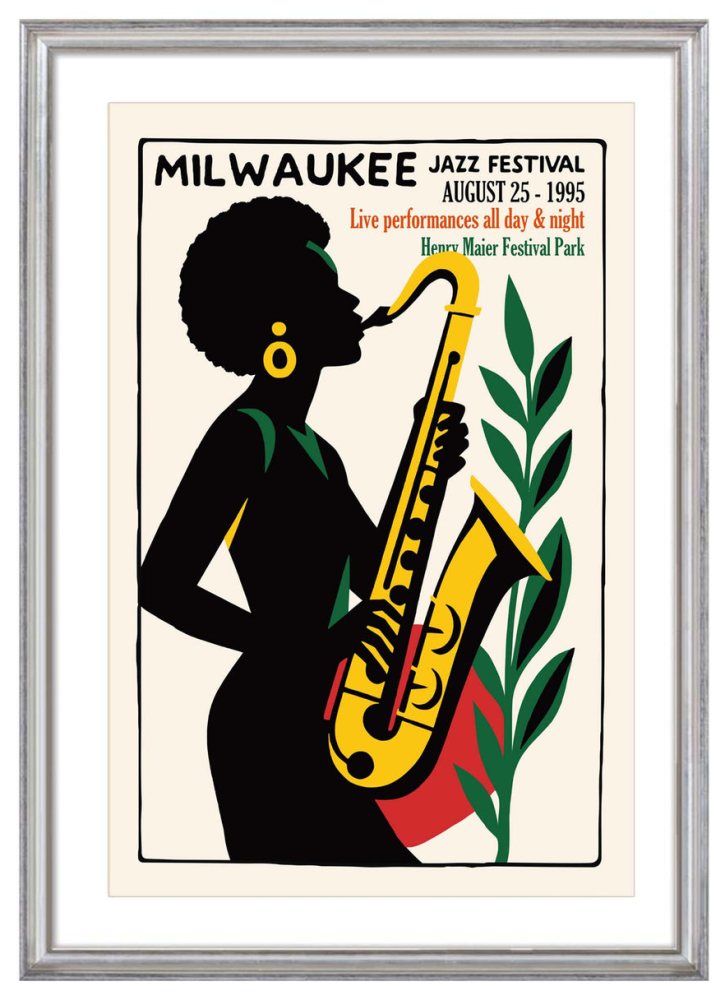 Milwaukee Jazz Festival Vintage Poster