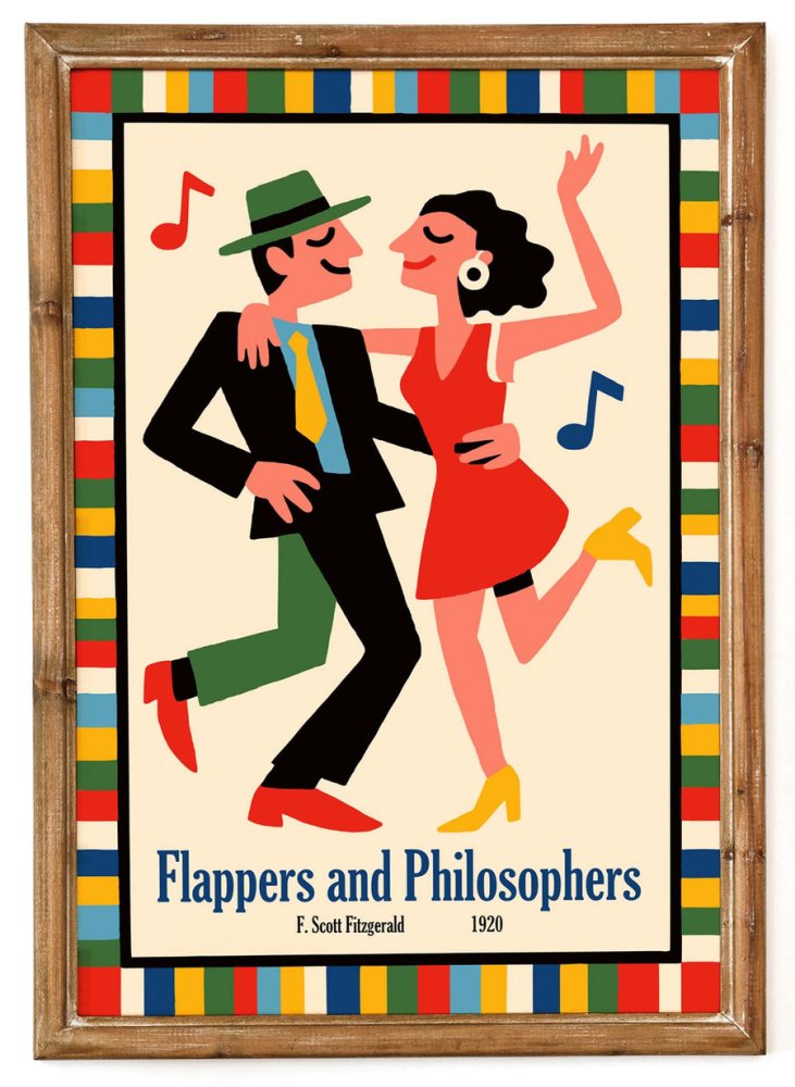 Flappers Philosophers Dance Poster Print