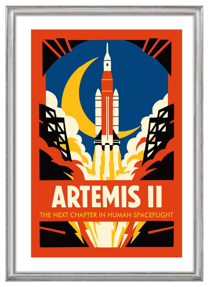 Artemis II Spaceflight Poster Print
