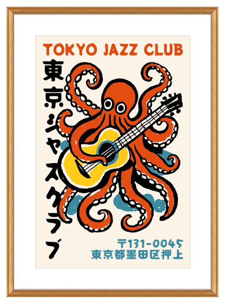 Tokyo Jazz Club Octopus Poster