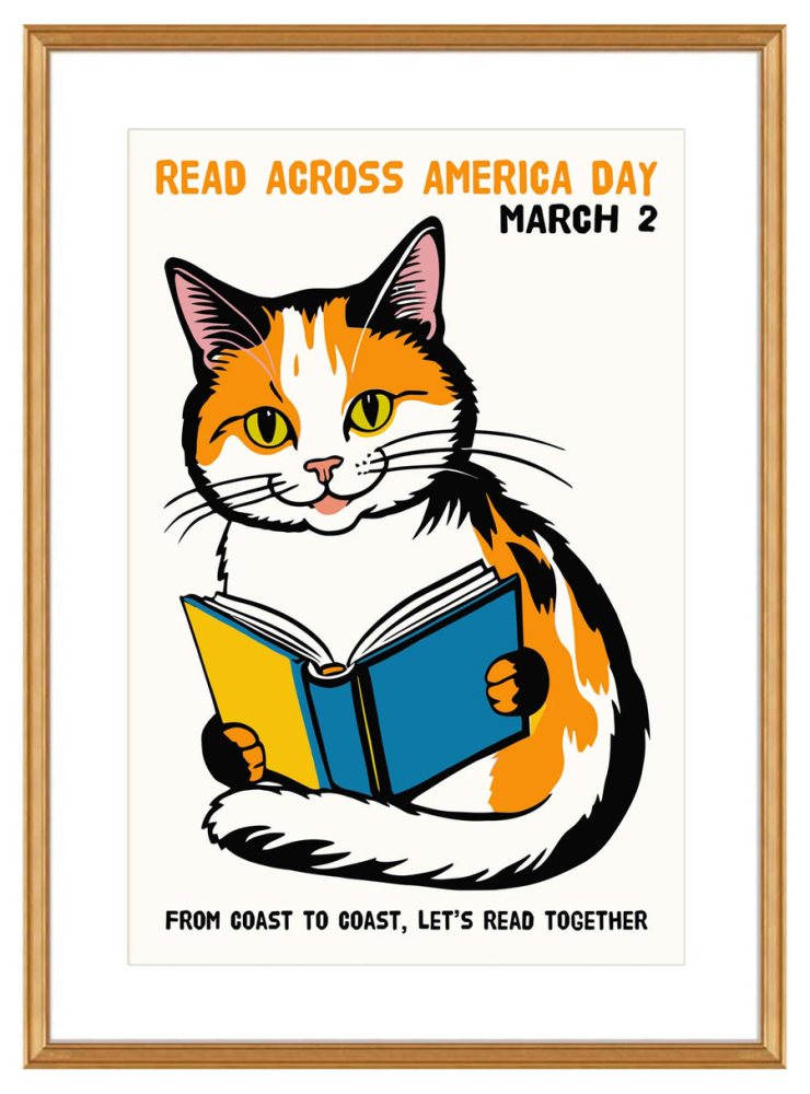 Read Across America Cat Poster