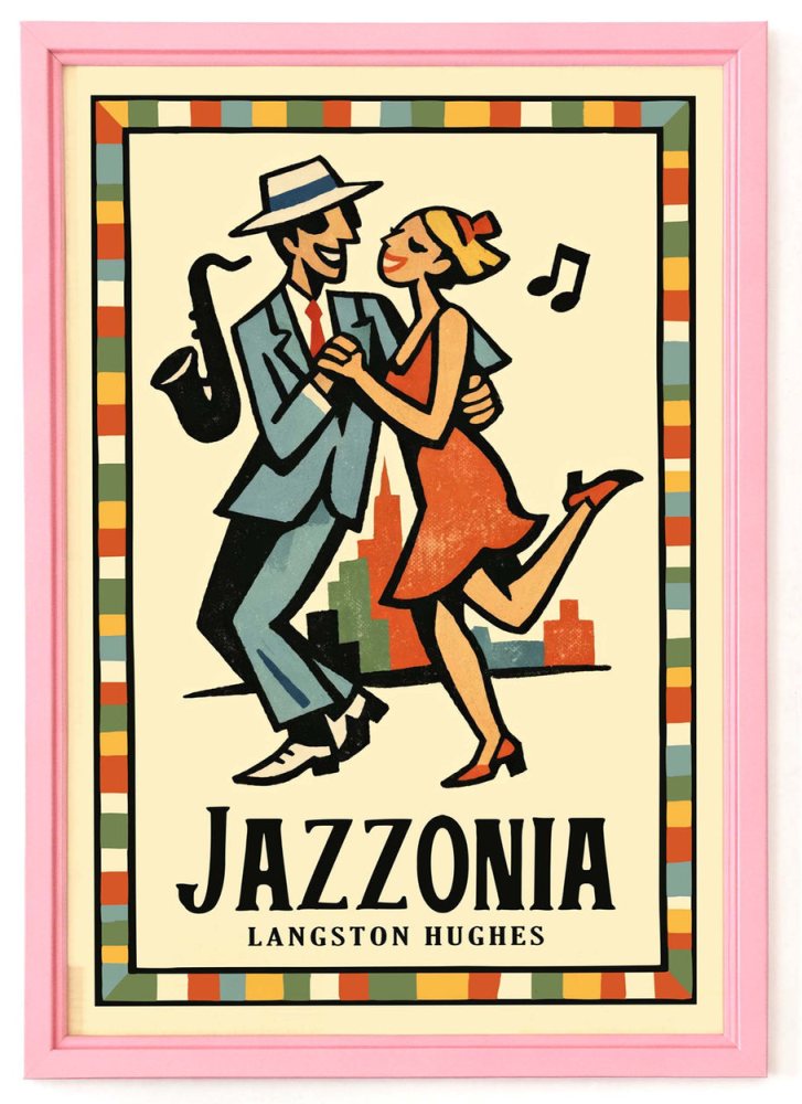 Jazzonia Dancing Couple Poster Print