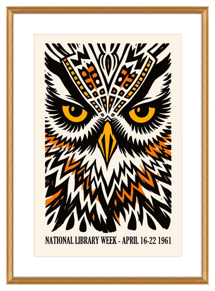 National Library Week Owl Poster