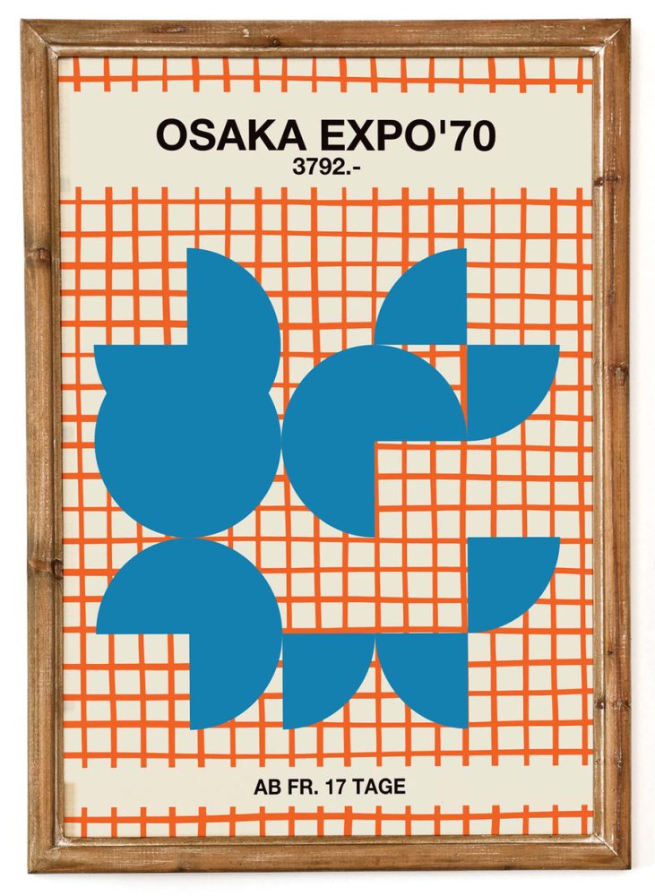Osaka Expo Seventies Poster Print