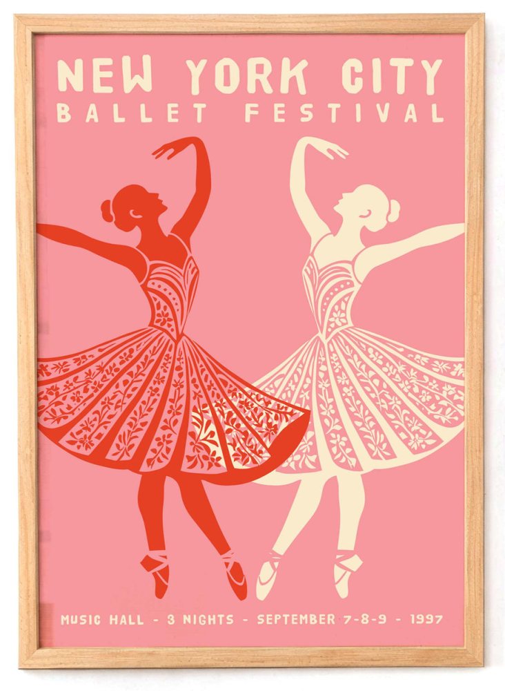 New York Ballet Festival Poster Print