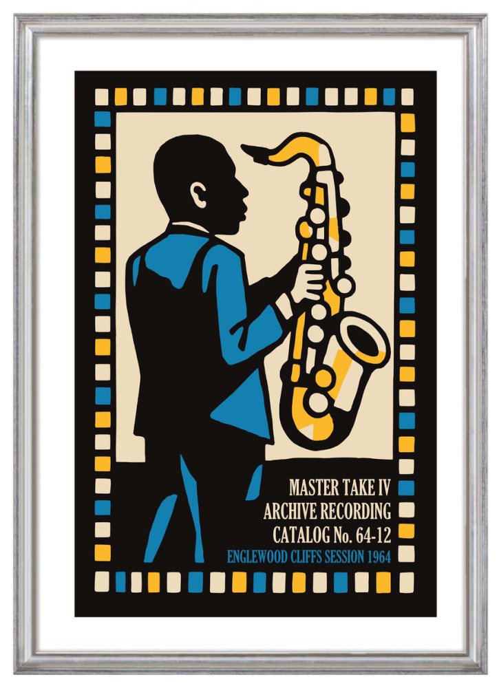 Saxophone Jazz Music Poster Print