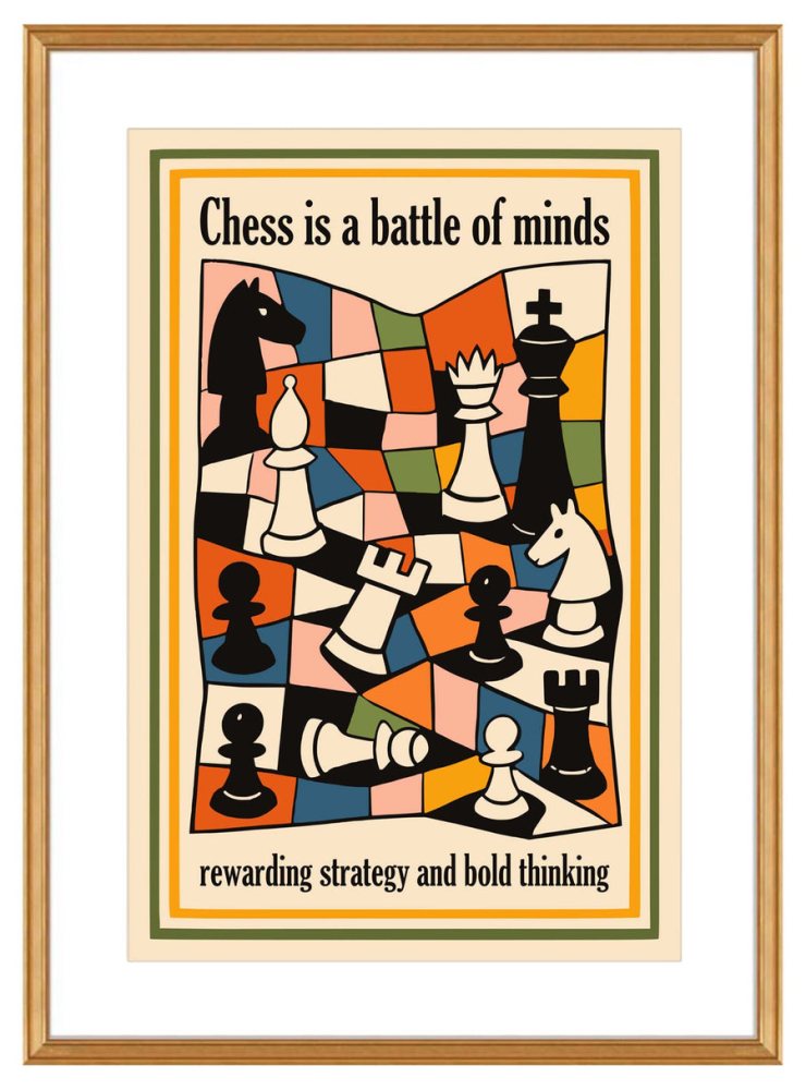 Chess Battle Minds Poster Print