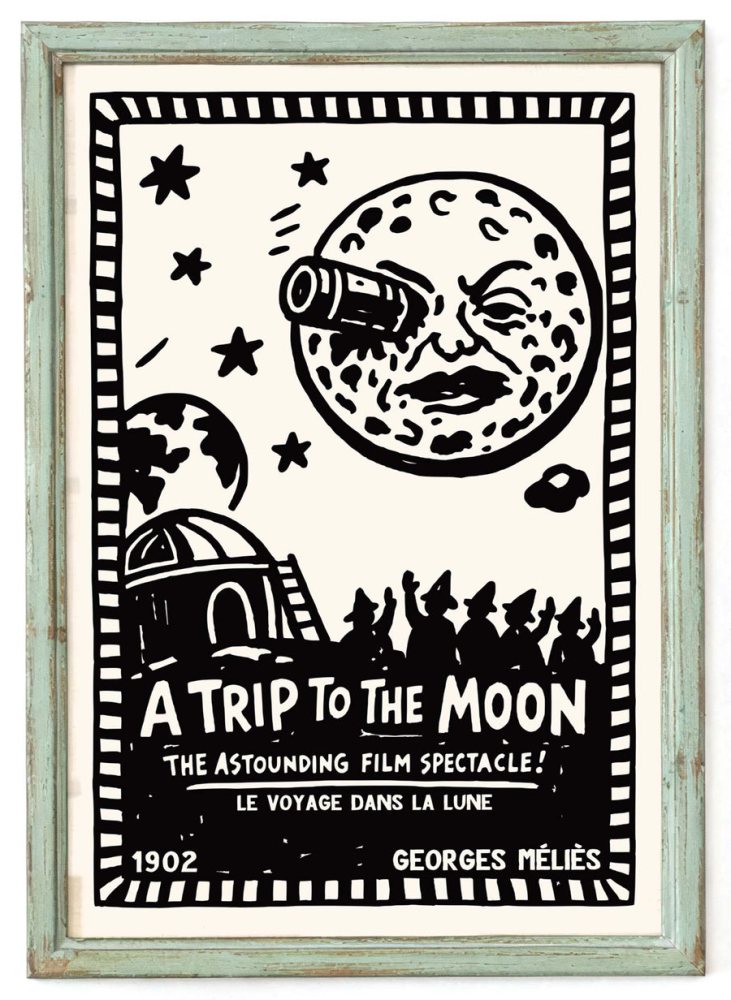 A Trip To The Moon Poster Print