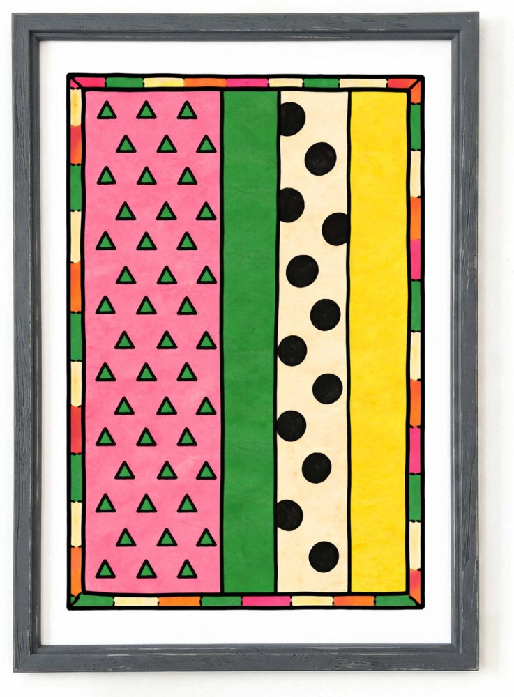Watermelon Pattern Abstract Poster Print