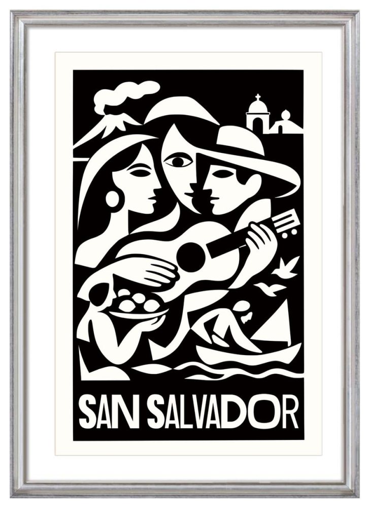 San Salvador Travel Poster Print