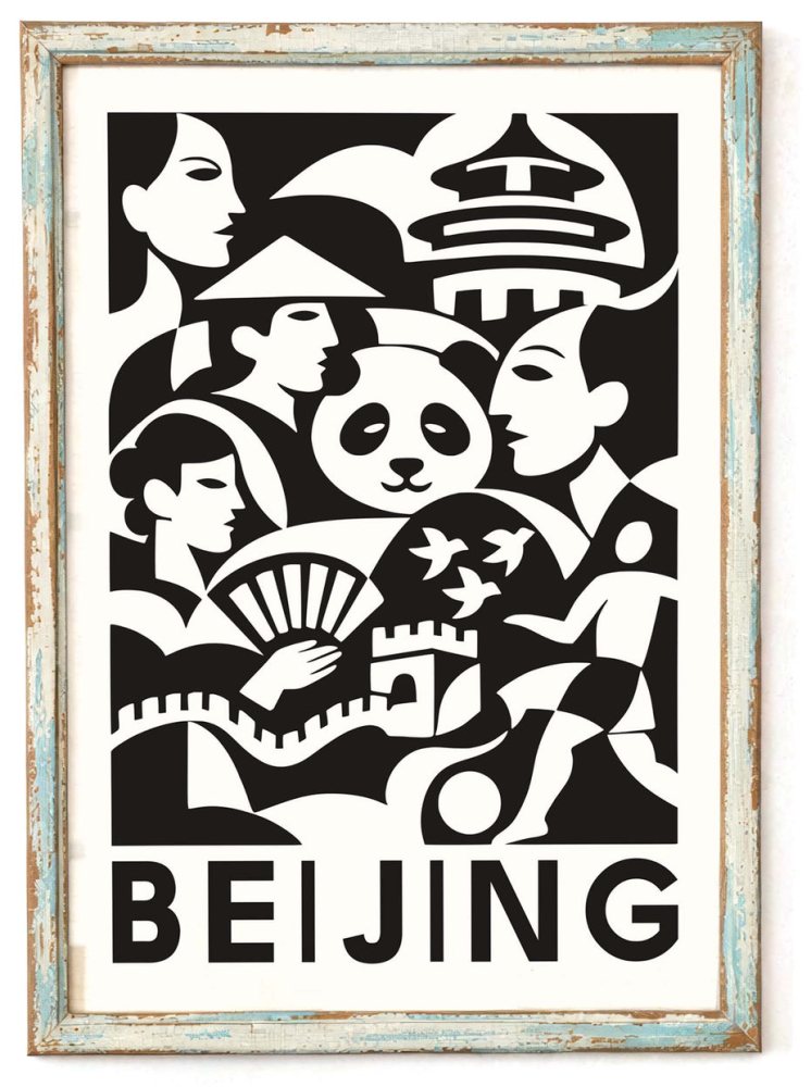 Beijing Travel Poster Wall Art