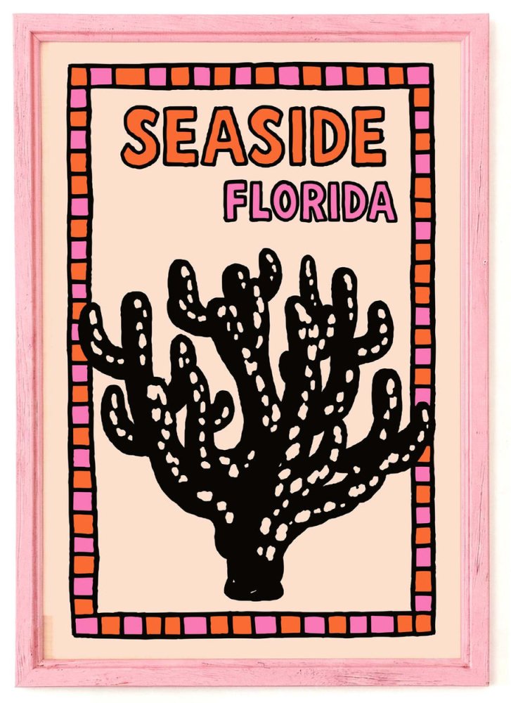 Seaside Florida Travel Poster Print