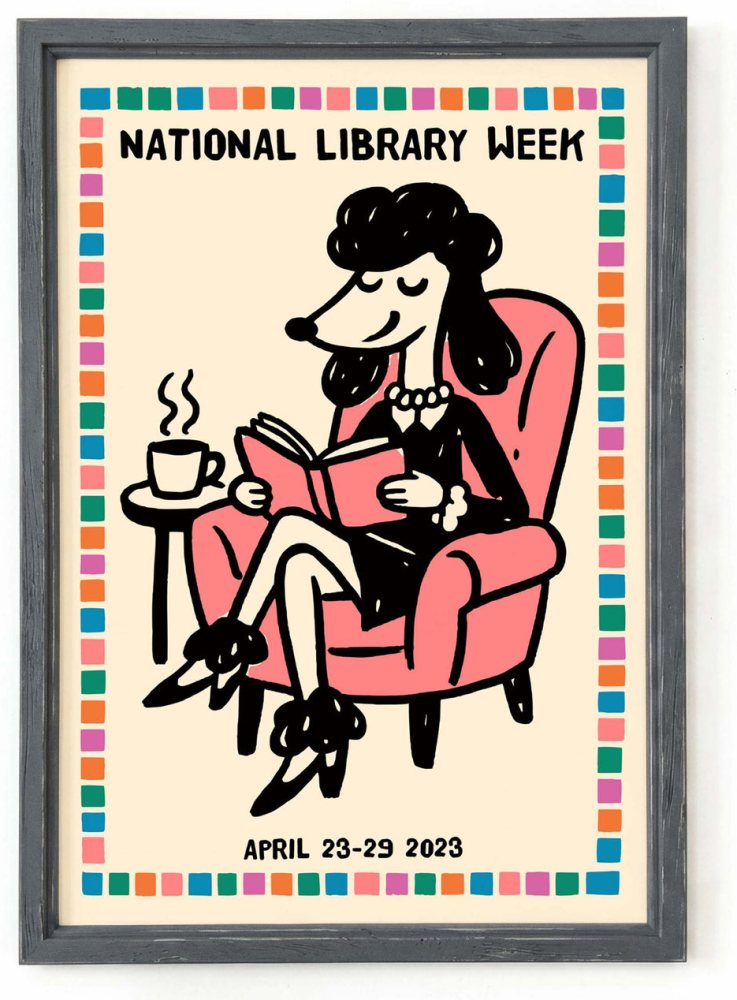 National Library Week Poster Wall Art