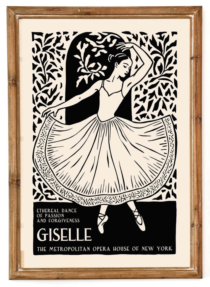 Giselle Ballet Poster Wall Art