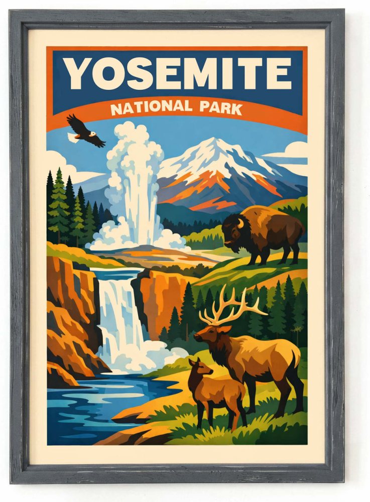 Yosemite National Park Poster Print