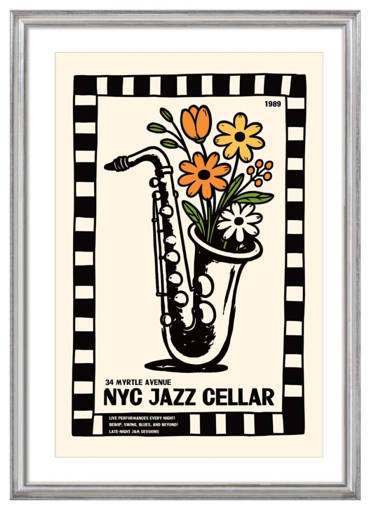 NYC Jazz Cellar Poster Print