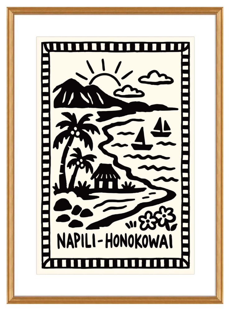 Napili Honokowai Hawaii Poster Print