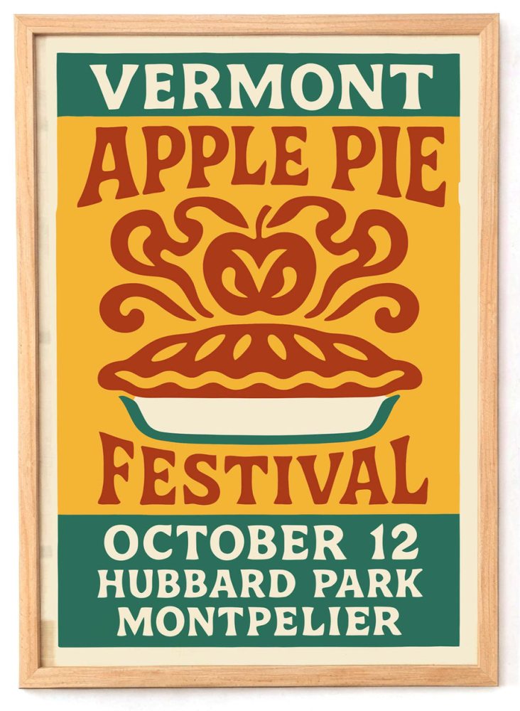 Vermont Apple Pie Festival Poster Print