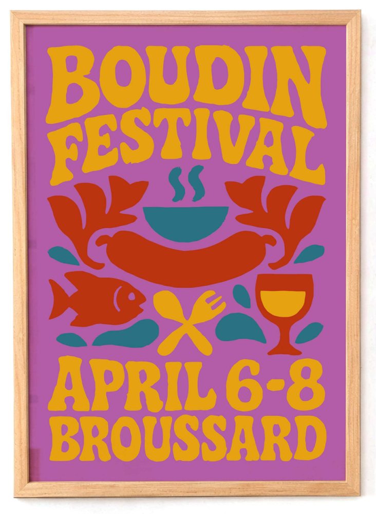 Boudin Festival Poster Print