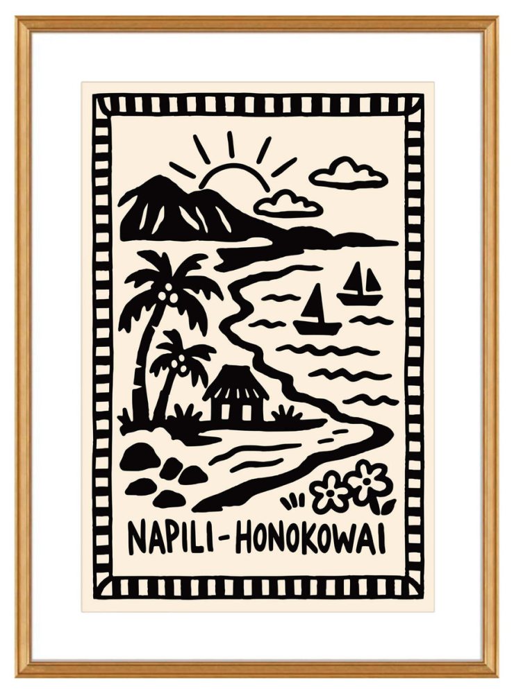 Napili Honokowai Hawaii Poster Print